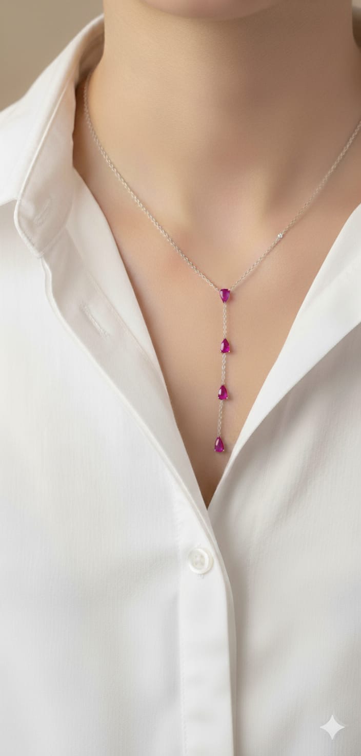 CADENA AMOR INCONDICIONAL FUSHIA 